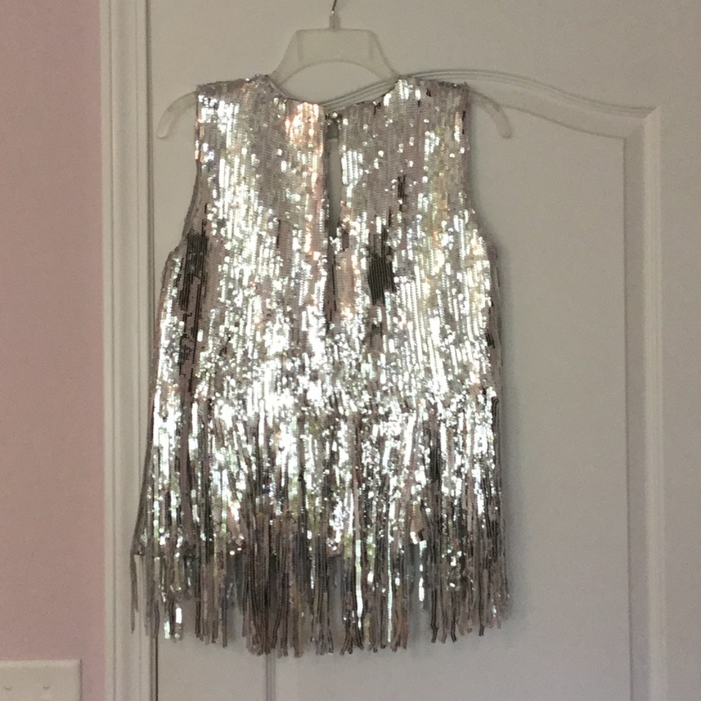 Silver sparkling  top from Boston Proper - Picture 4 of 5